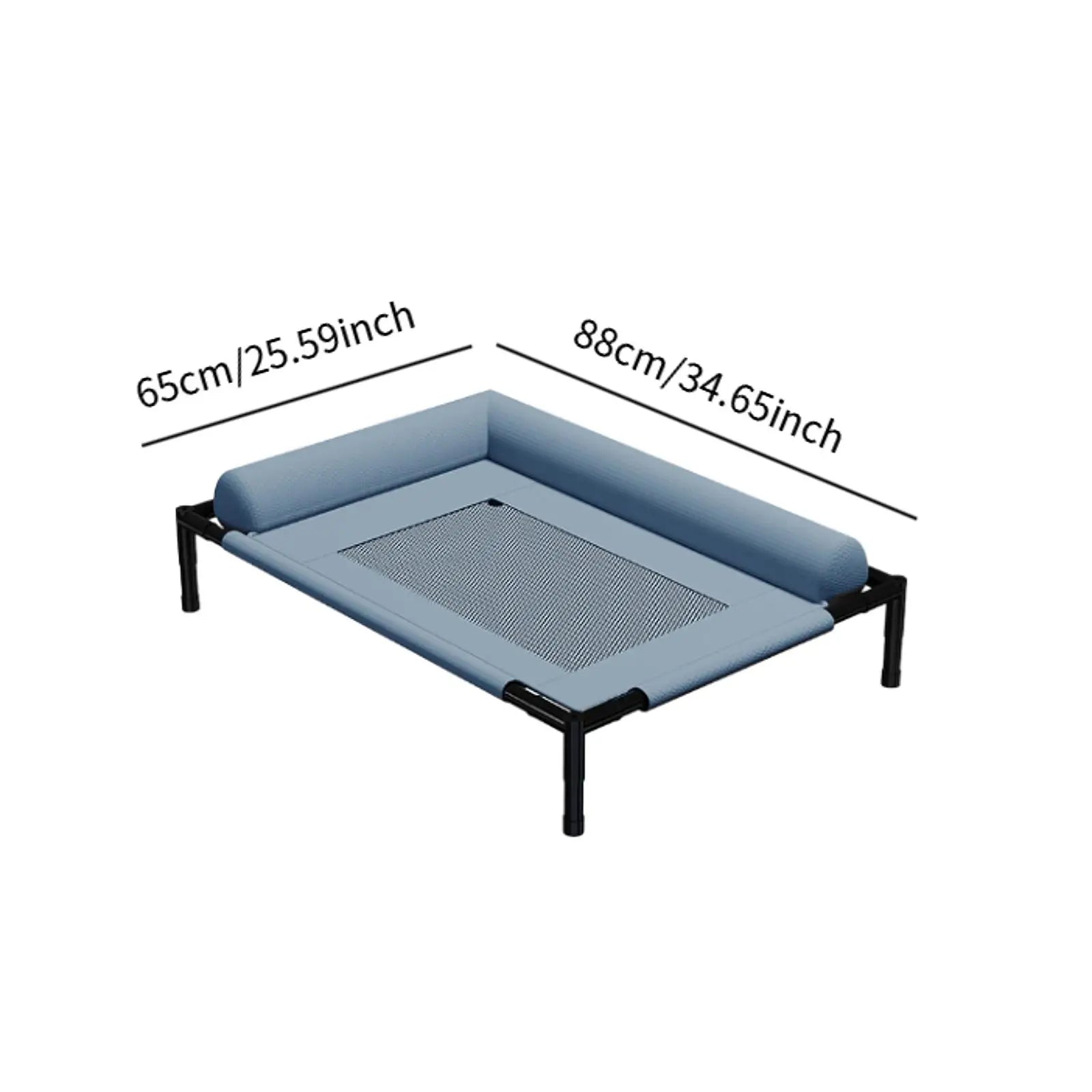 Elevated Cooling Dog Bed – Portable Washable Hammock for Pets