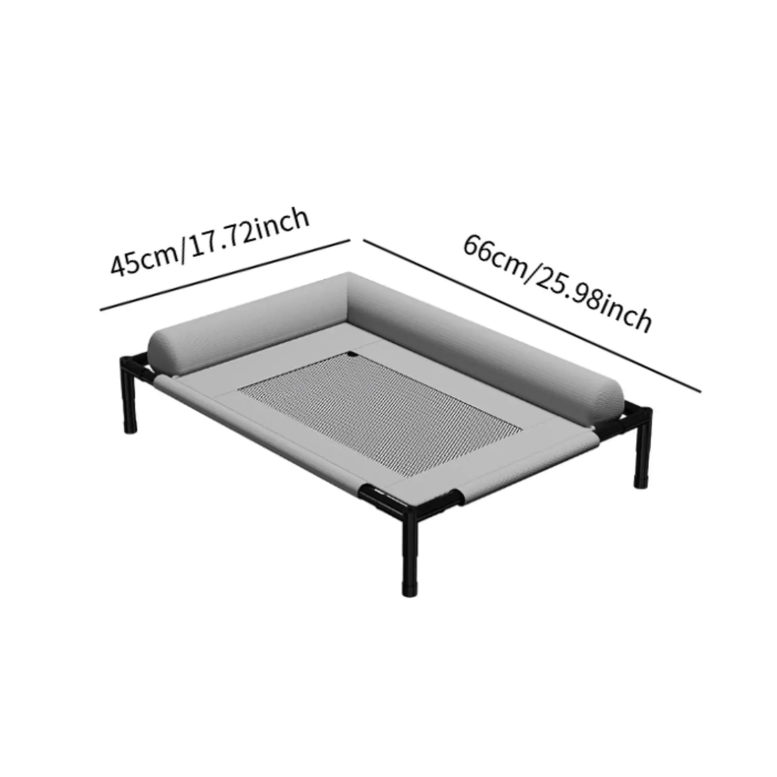 Elevated Cooling Dog Bed – Portable Washable Hammock for Pets