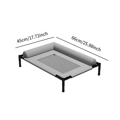 Elevated Cooling Dog Bed – Portable Washable Hammock for Pets