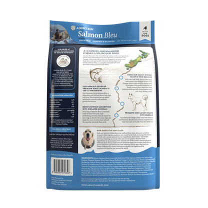 Salmon Bleu Dry Dog Food package, product photo 12 of 16