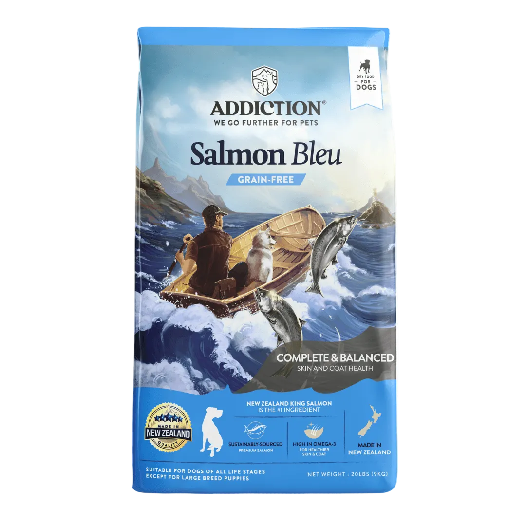 Salmon Bleu Dry Dog Food package, product photo 15 of 16