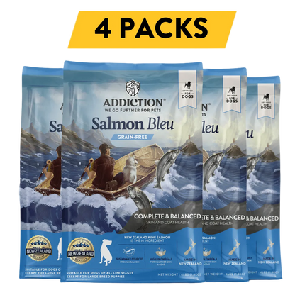 Salmon Bleu Dry Dog Food package — 4-pack bundle