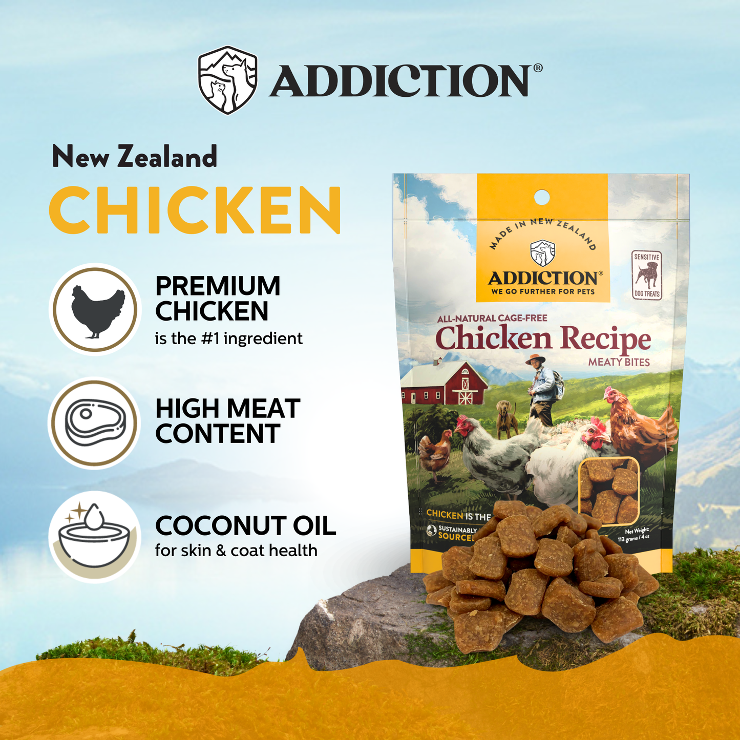 Chicken Meaty Bites Dog Treats package, product photo 2 of 14