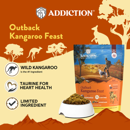 Outback Kangaroo Feast & Wild Kangaroo & Apples Dry Dog Food Bundle package, product photo 9 of 14