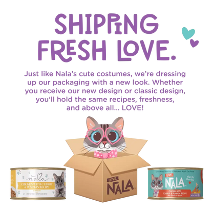 Love, Nala Mackerel With Carrot & Pumpkin Recipe Paté Dinner In Broth – 2.8-oz Can