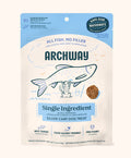 Archway Silver Carp Dog Treat packaging with blue and white design