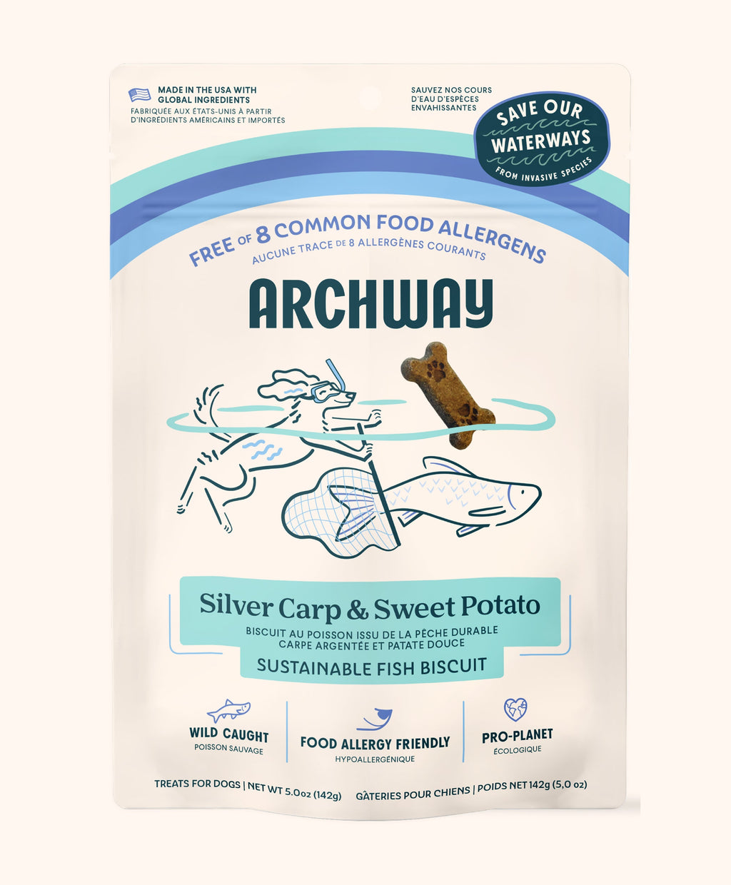 Archway Silver Carp & Sweet Potato Dog Treats | Whisker House - Whisker House