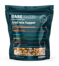 Bag of Bare Naked freeze-dried raw trail mix topper with nutritional information on a white background