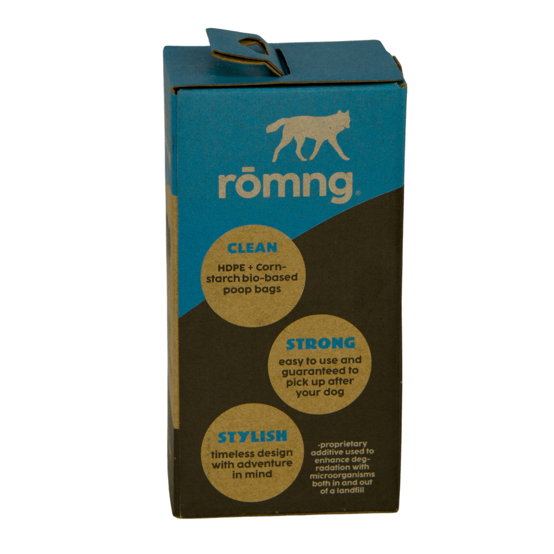 rōmng Bio-Based Dog Poop Bags - Eco-Friendly Choice