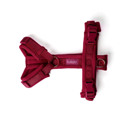 FURLOU Bordeaux Comfort Dog Harness worn by a dog, view 2