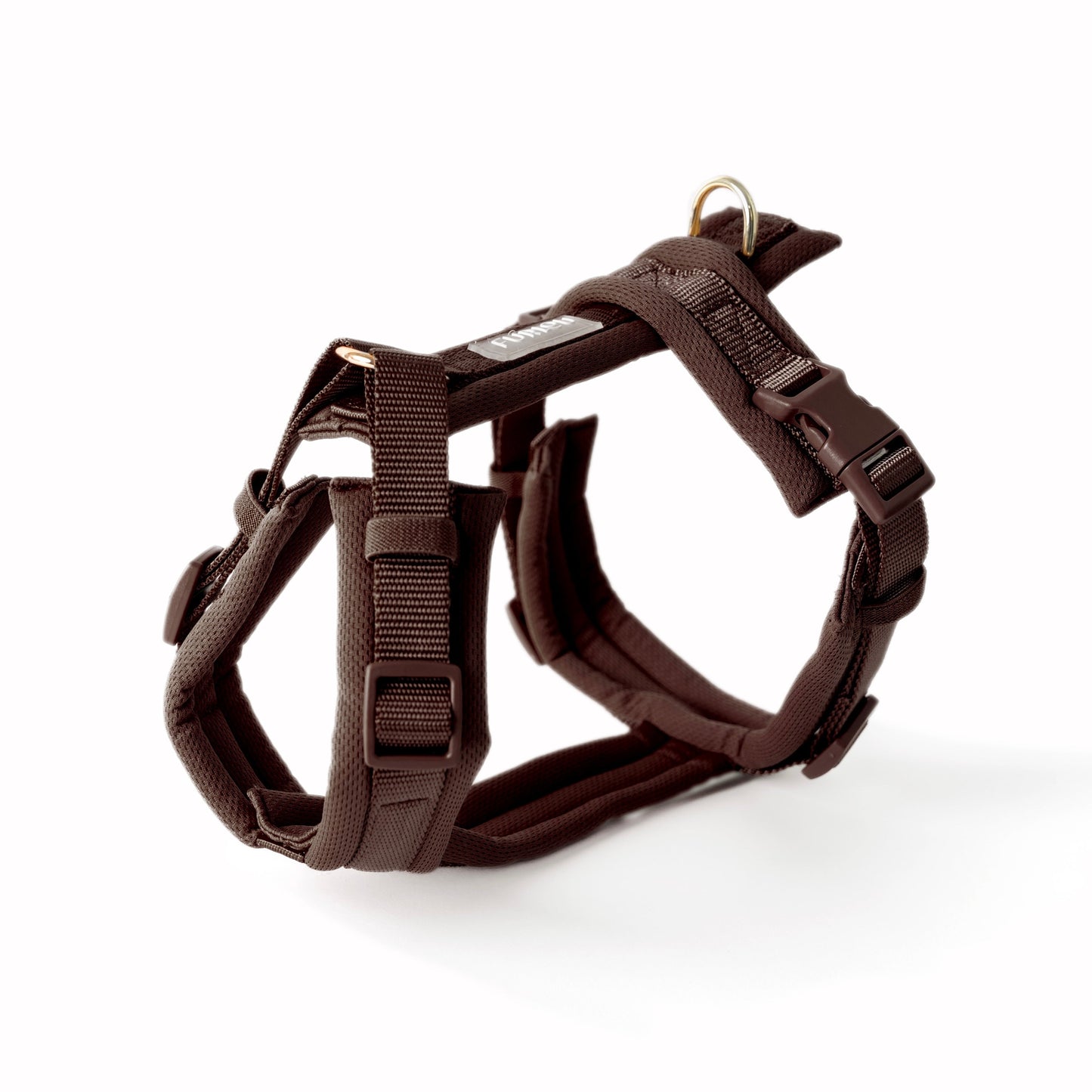FURLOU Brown Comfort Dog Harness - y-shape padded dog harness