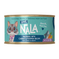 Love, Nala cat food can with white background 