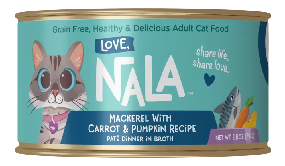 Love, Nala cat food can