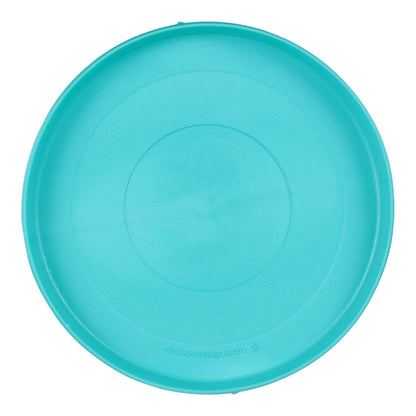 Turquoise frisbee on a white background