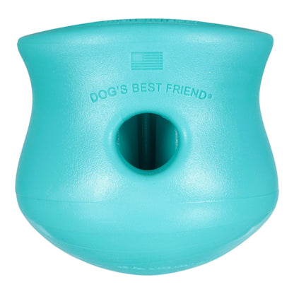 Turquoise dog toy with 'Dog's Best Friend' branding on a white background