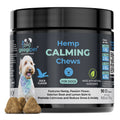 Container of Googipet Hemp Calming Chews for dogs on a white background