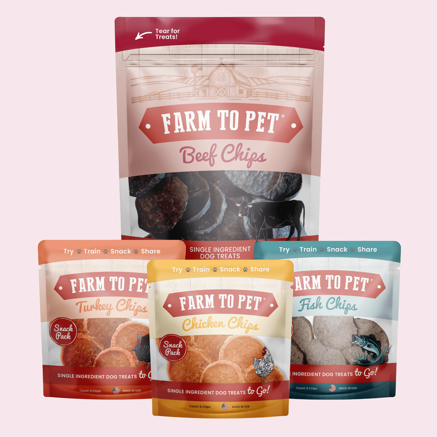 Puppy Packs 'n Snacks – Beef Training Rewards Beef Treat Puppy Packs N Snacks Dog Treat Starter Pack Front