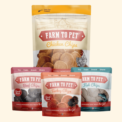 Puppy Packs 'n Snacks – Chicken Dog Treat Bundle Chicken Treat Puppy Packs N Snacks Dog Treat Starter Pack Front