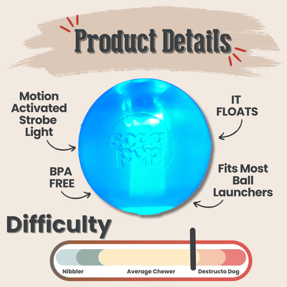 SodaPup Dog Fetch Balls – Dog Fetch Ball Floating Strobe Ball Product Details