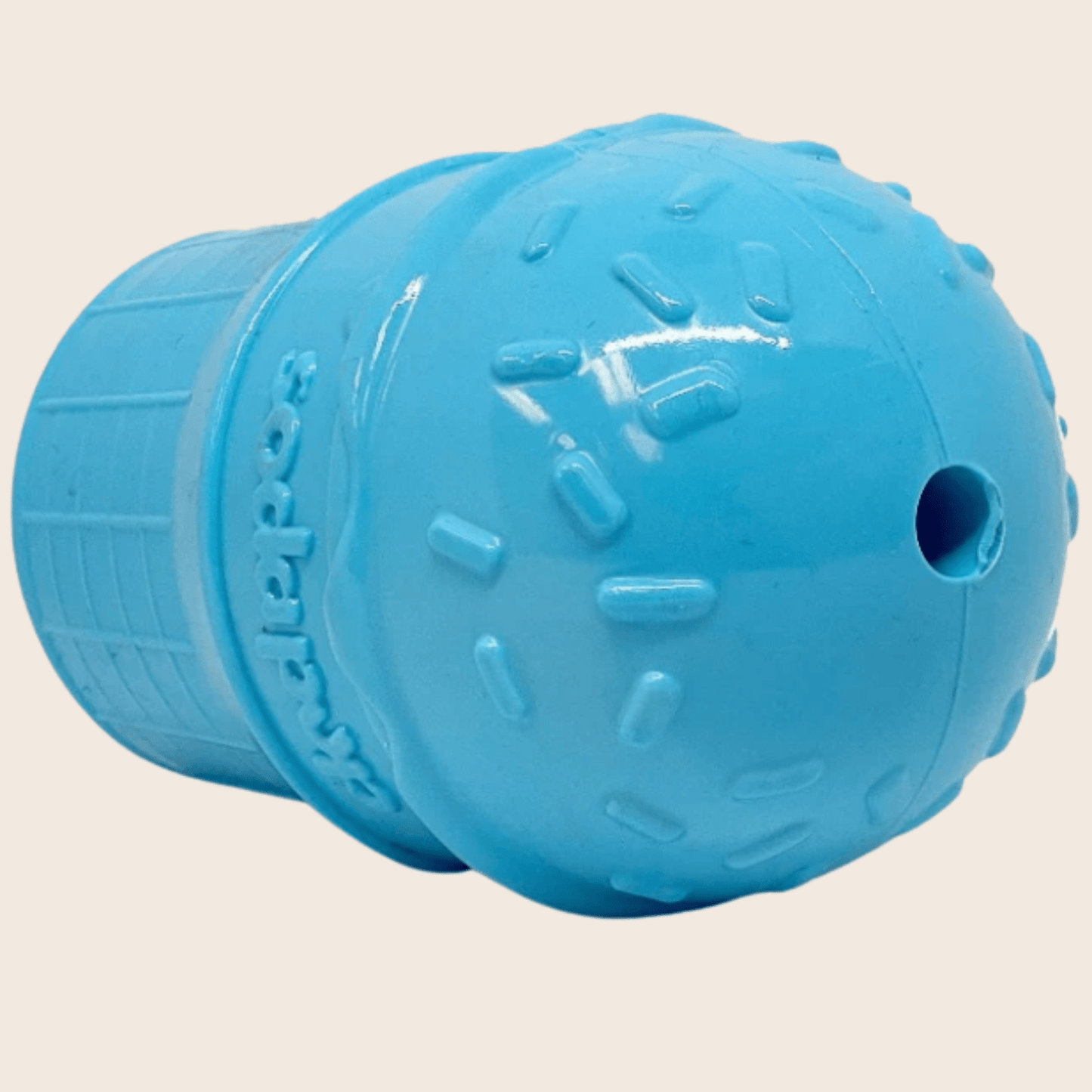 SodaPup Dog Treat Dispenser Toys – Dog Treat Dispenser Blue Ice Cream Side View