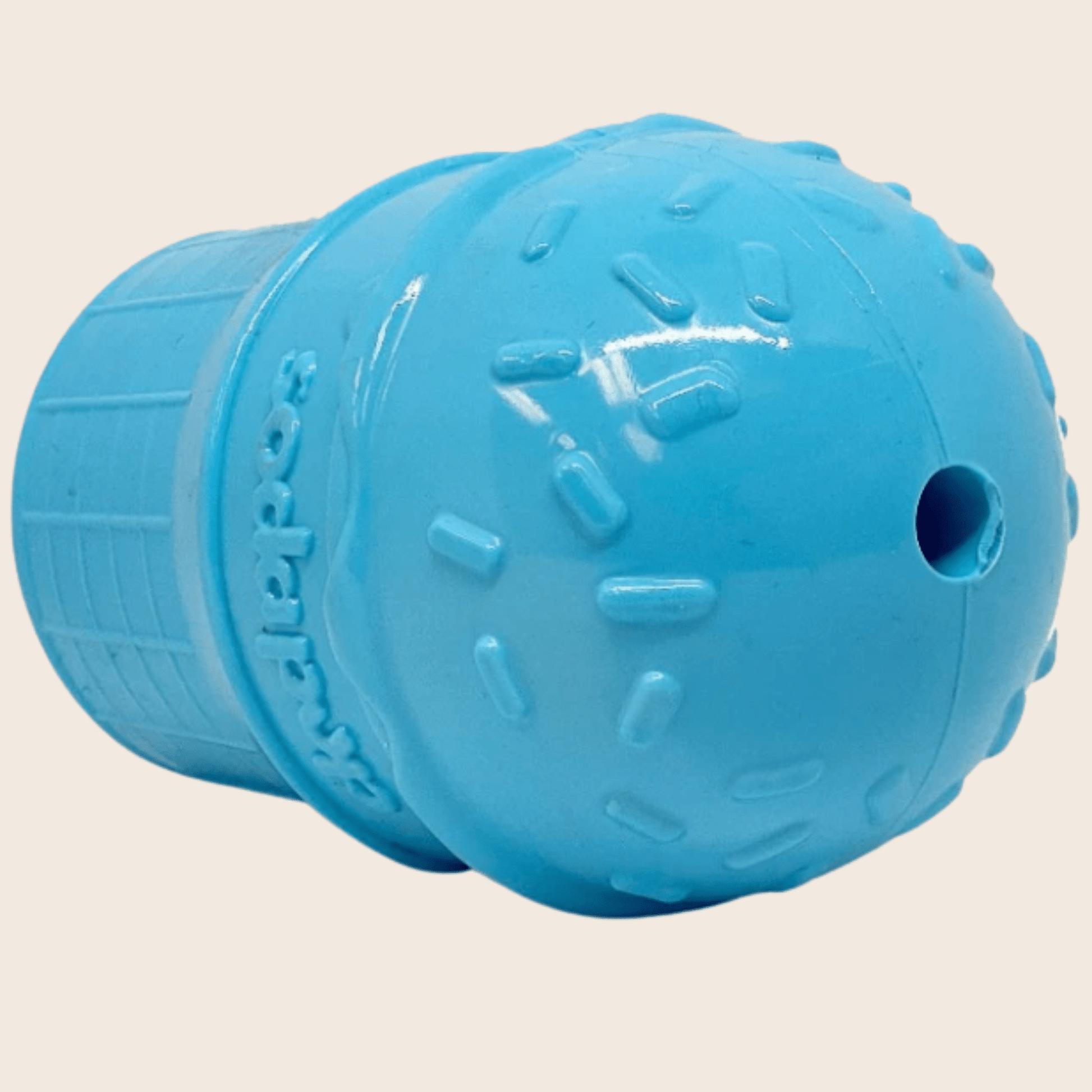 SodaPup Dog Treat Dispenser Toys – Dog Treat Dispenser Blue Ice Cream Side View