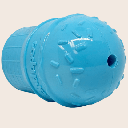 SodaPup Dog Treat Dispenser Toys – Dog Treat Dispenser Blue Ice Cream Side View