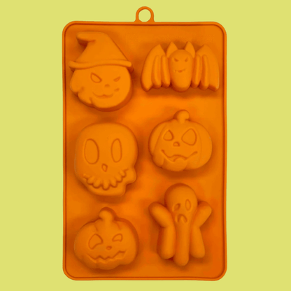 SodaPup Silicone Dog Treat Molds – Halloween Pet Treat Mold Silicone Orange Halloween Back