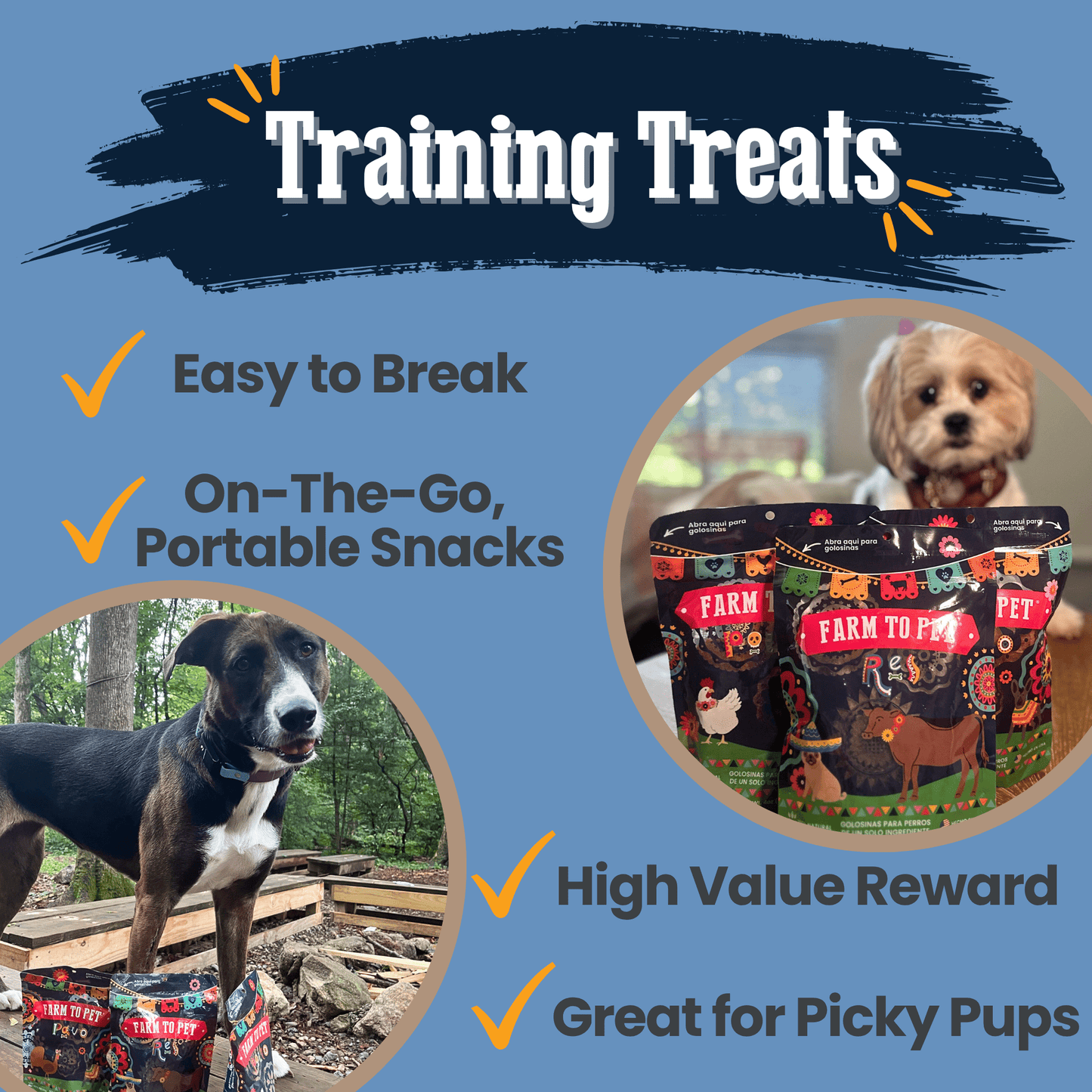 Premios Para Perros Fiesta Pack – Healthy Dog Snacks Premios Para Perros Fiesta Pack Beef Chicken and Turkey Chips Training T