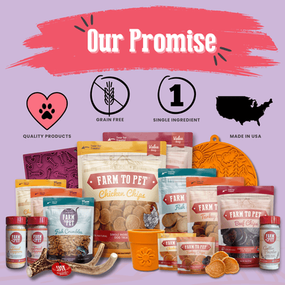 Puppy Love Dog Treat Duo – Healthy Dog Snacks Valentines Puppy Love Chicken and Turkey Combo Chips Our Promise