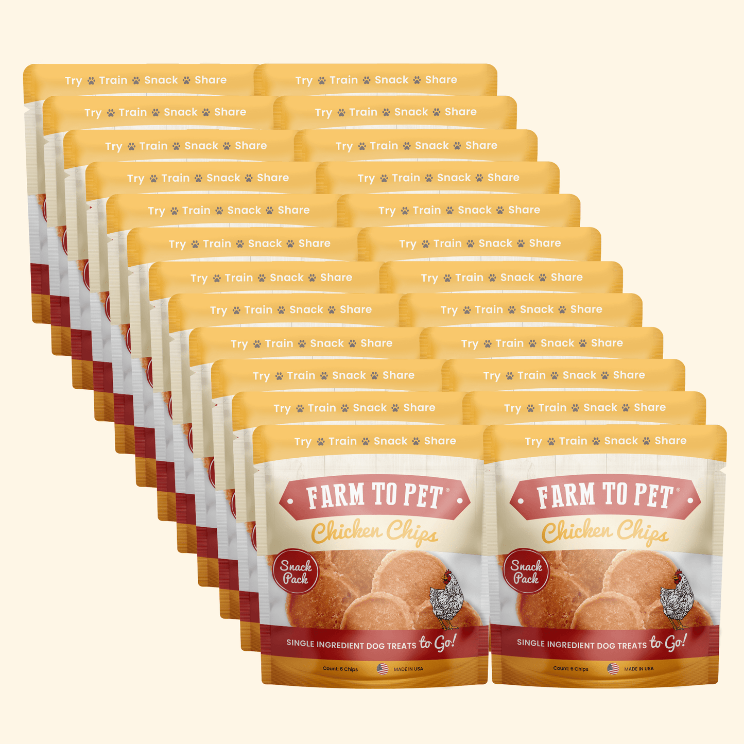 Chicken Chips Snack Packs – Heart Healthy Dog Snacks Chicken Chips Snack Pack Twenty Four Pack