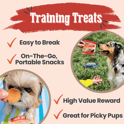 Turkey Chips Snack Packs – Heart Healthy Treats Snack Pack Turkey Chips Training Treats