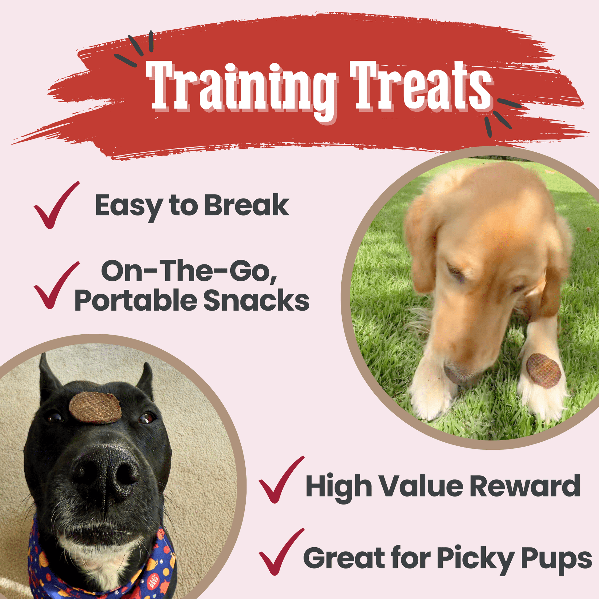 Farm To Pet Beef Chips – Lean Beef Dog Snacks 4oz Beef Chips Training Treats
