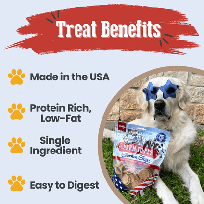 Americana Chicken Chips – Lean Chicken Dog Snacks 12oz Americana Chicken Chips Benefits
