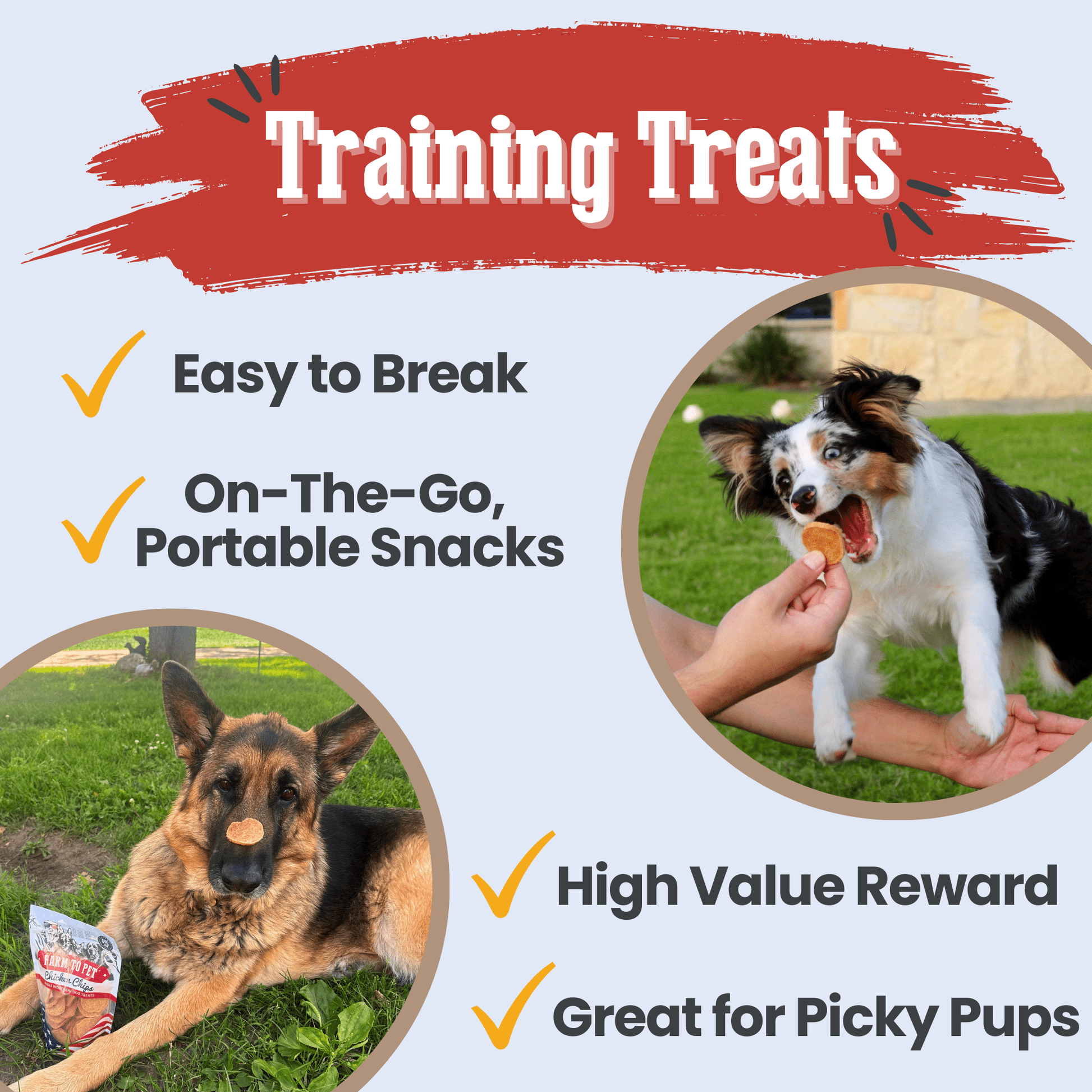 Americana Chicken Chips – Lean Chicken Dog Snacks 12oz Americana Chicken Chips Training Treats