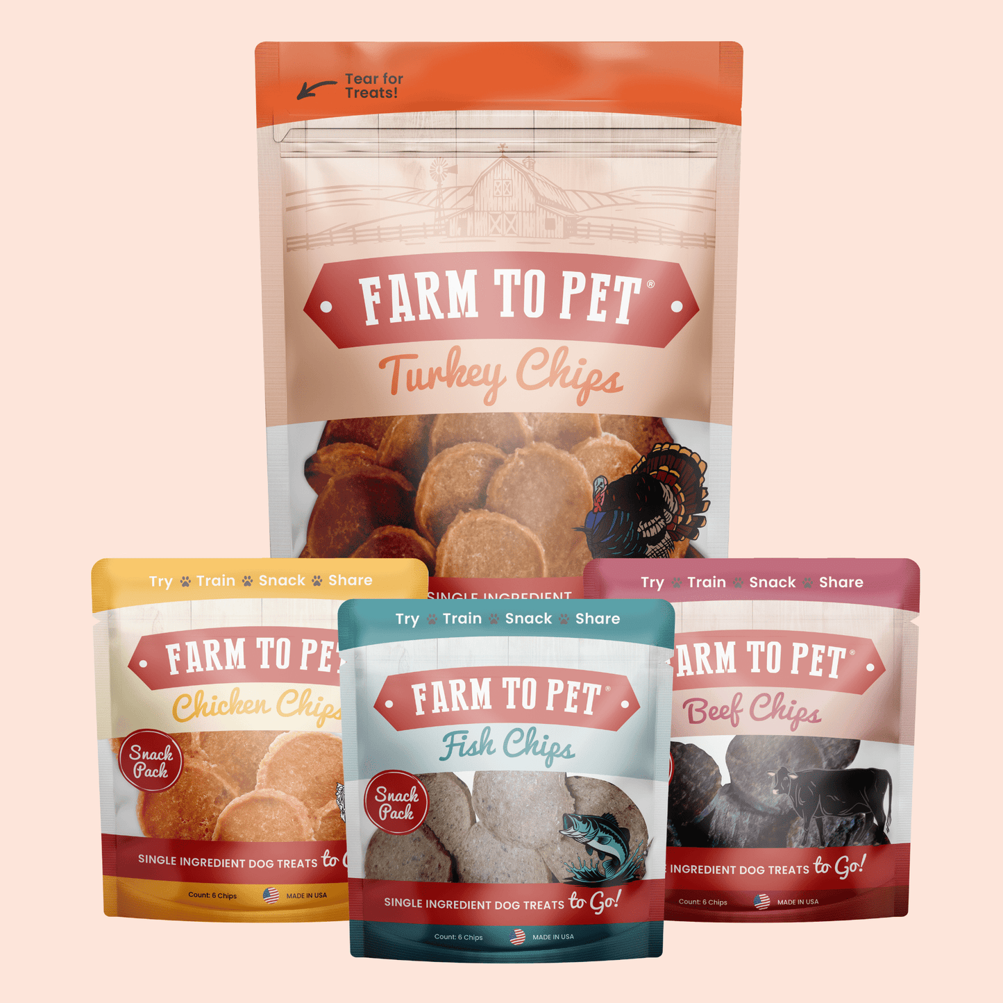 Puppy Packs 'n Snacks – Lean Dog Snacks Turkey Treat Puppy Packs N Snacks Dog Treat Starter Pack Front