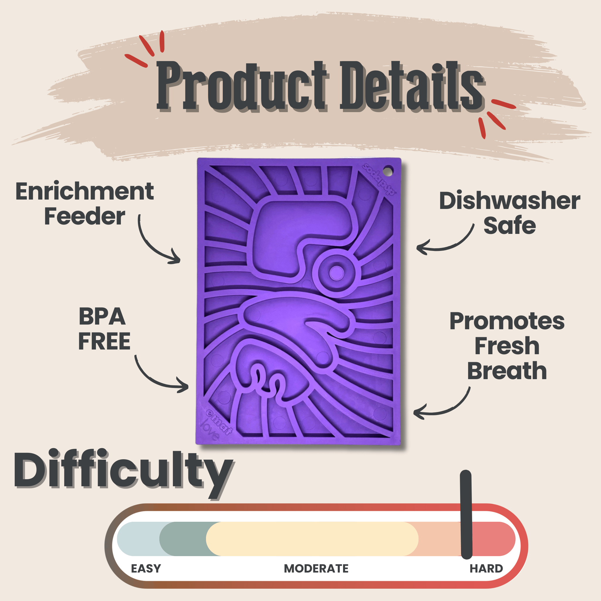 SodaPup® Lick Mats for Cats & Small Dogs | Pet Enrichment Toy - Whisker House