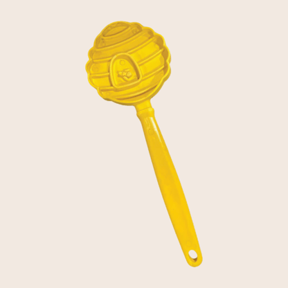 SodaPup Lick Sticks – Lick Stick Interactive Dog Training Toy Yellow Beehive Closeup