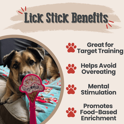 SodaPup Lick Sticks – Lick Sticks Interactive Dog Training Toy Pink Ice Cream Benefits