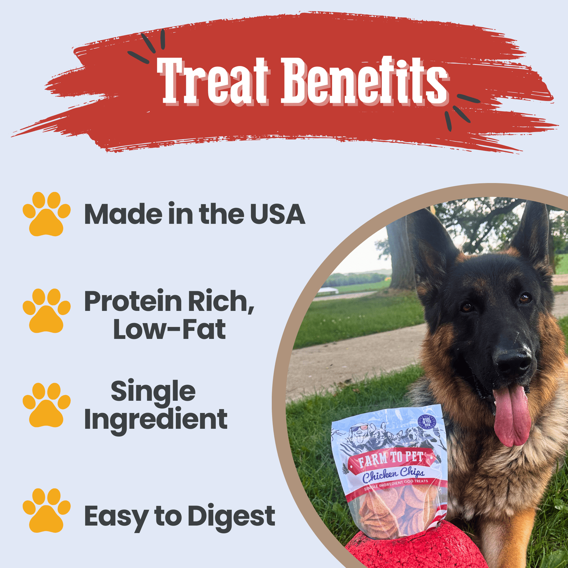 Americana Chicken Chips – Natural Chicken Dog Snacks 4oz Americana Chicken Chips Benefits