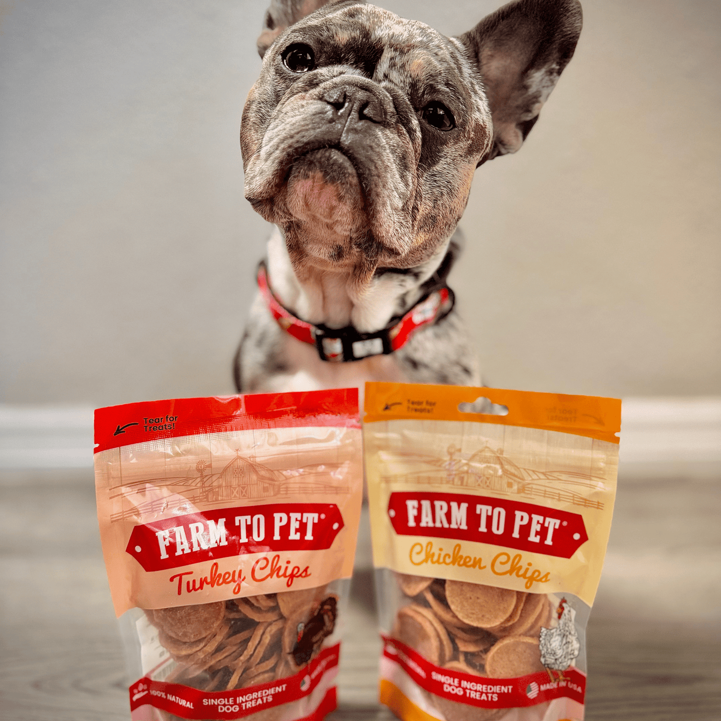 Turkey & Chicken Chip Duo – Nutrient Rich Treats 4oz Chicken and Turkey Treat Duo Combo Chips Frenchy