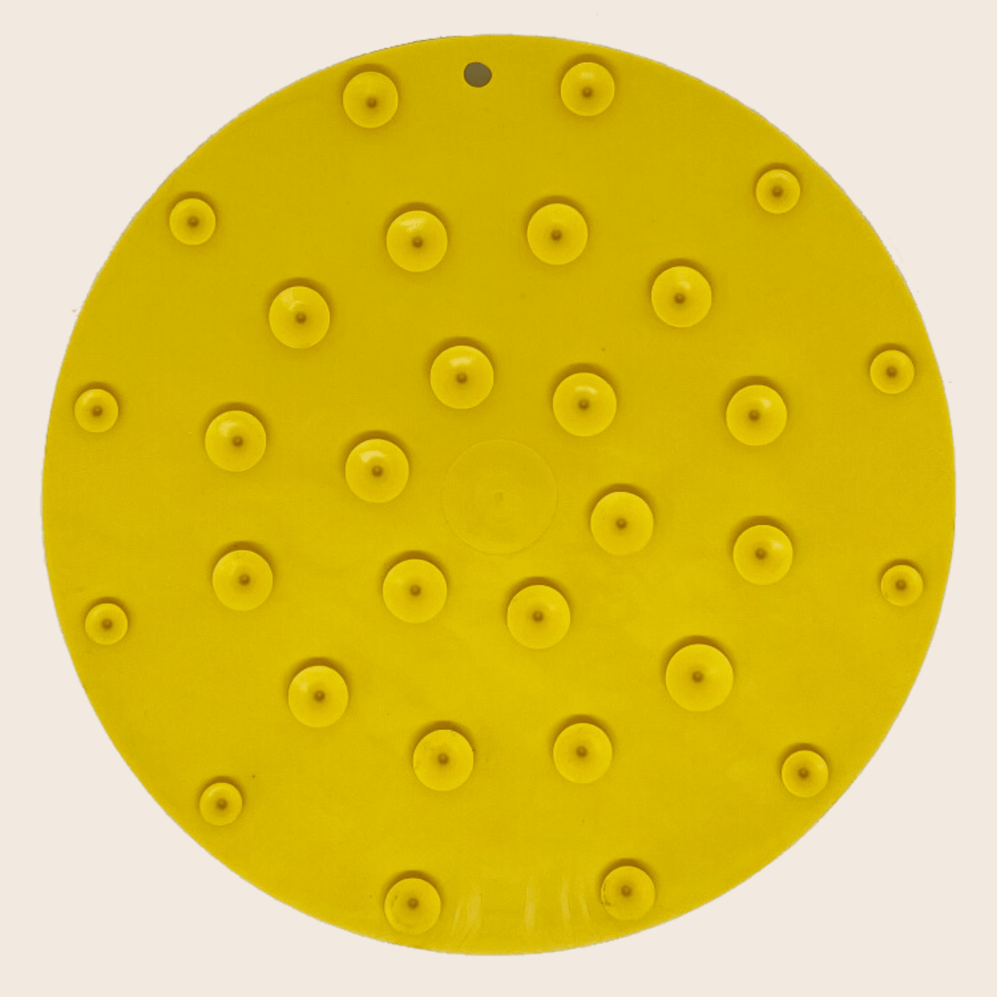 SodaPup Lick Mats with Suction Cups – Round Dog Lick Mats with Suction Cups Yellow Duckies Backview