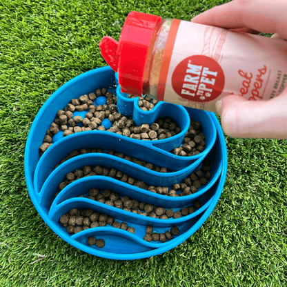 SodaPup Slow Feeder Dog Bowls – Slow Feeder Dog Bowl Blue Wave Treat Topper
