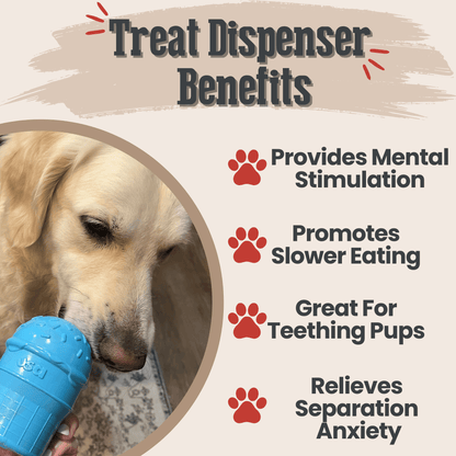 SodaPup Dog Treat Dispenser Toys – Treat Dispenser Blue Ice Cream Benefits