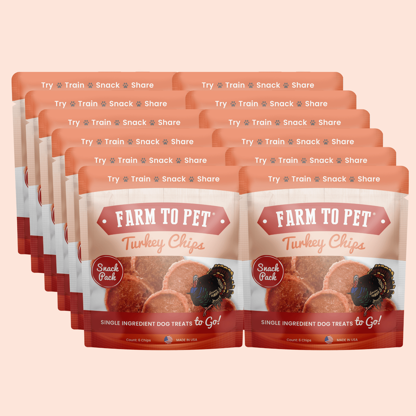 Turkey Chips Snack Packs – Turkey Treat Bundles Turkey Chips Snack Pack Twelve Pack