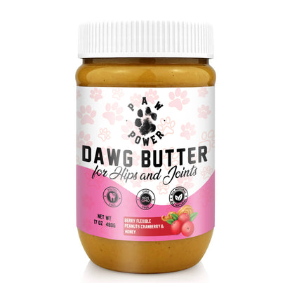Dawg Butter Berry Flexible joint support peanut butter for dogs
