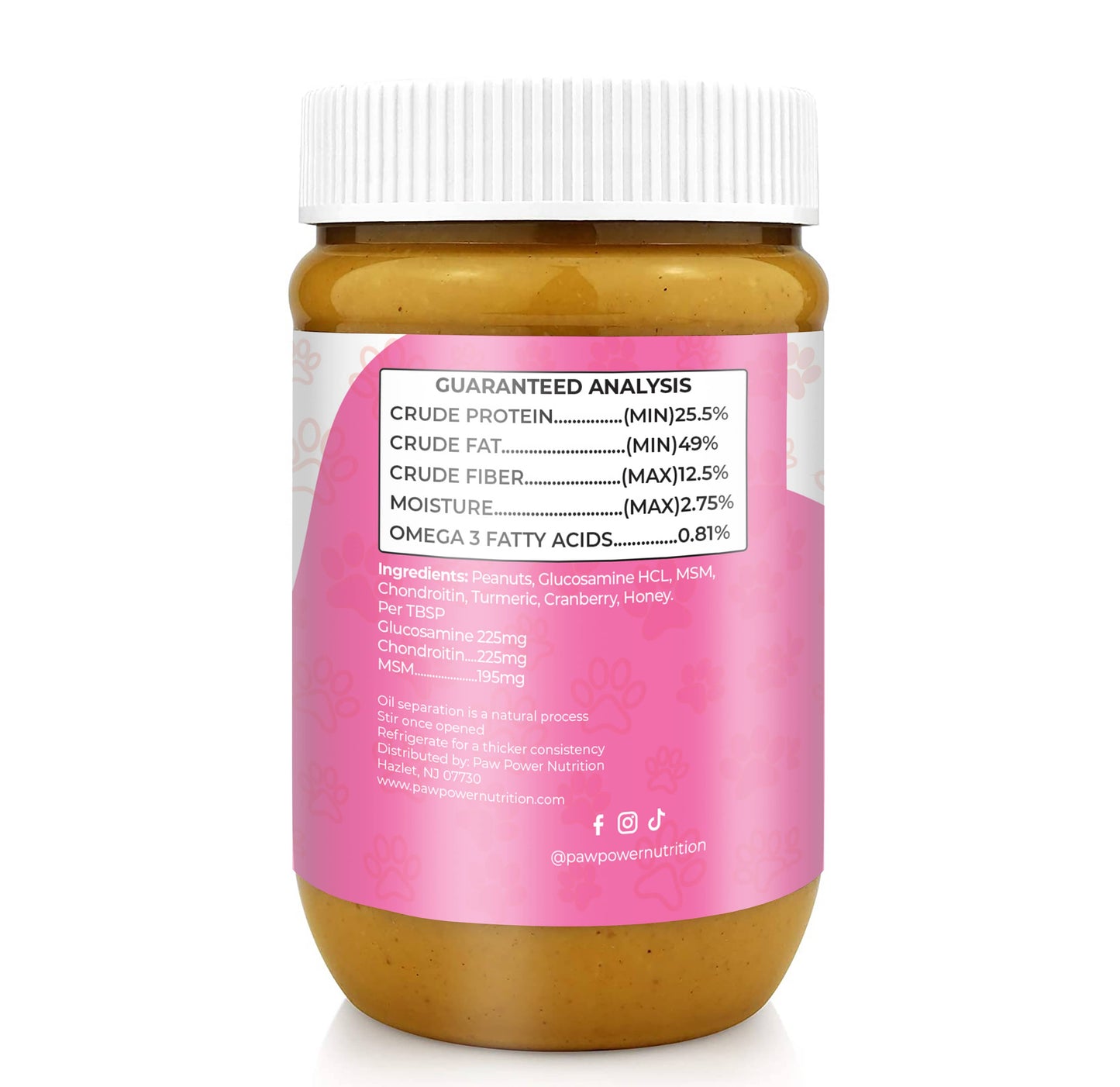 Dawg Butter Berry Flexible jar, side label view