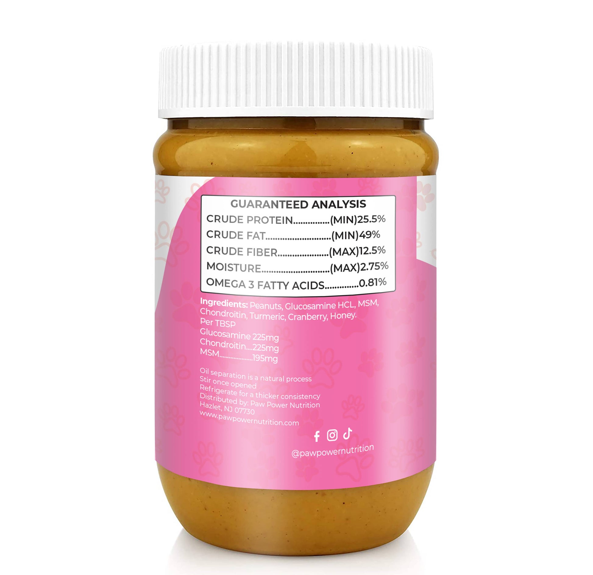 Dawg Butter Berry Flexible jar, side label view