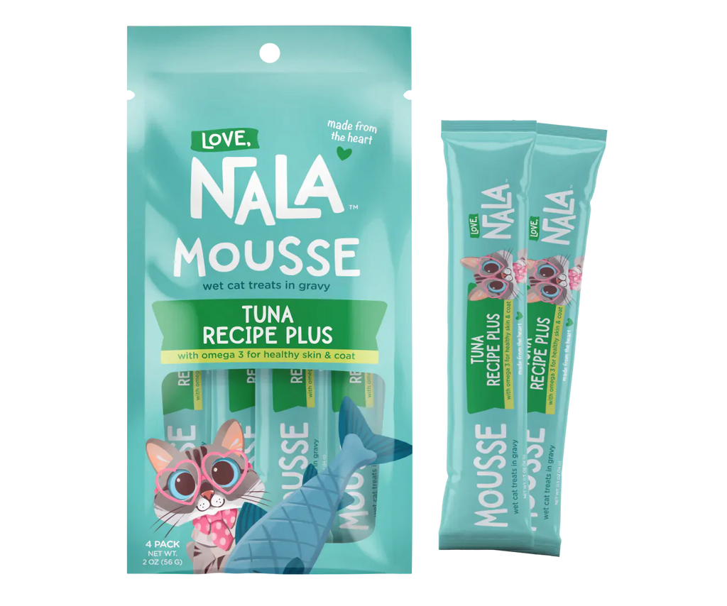Nala Mousse tuna recipe cat treat packaging on a white background
