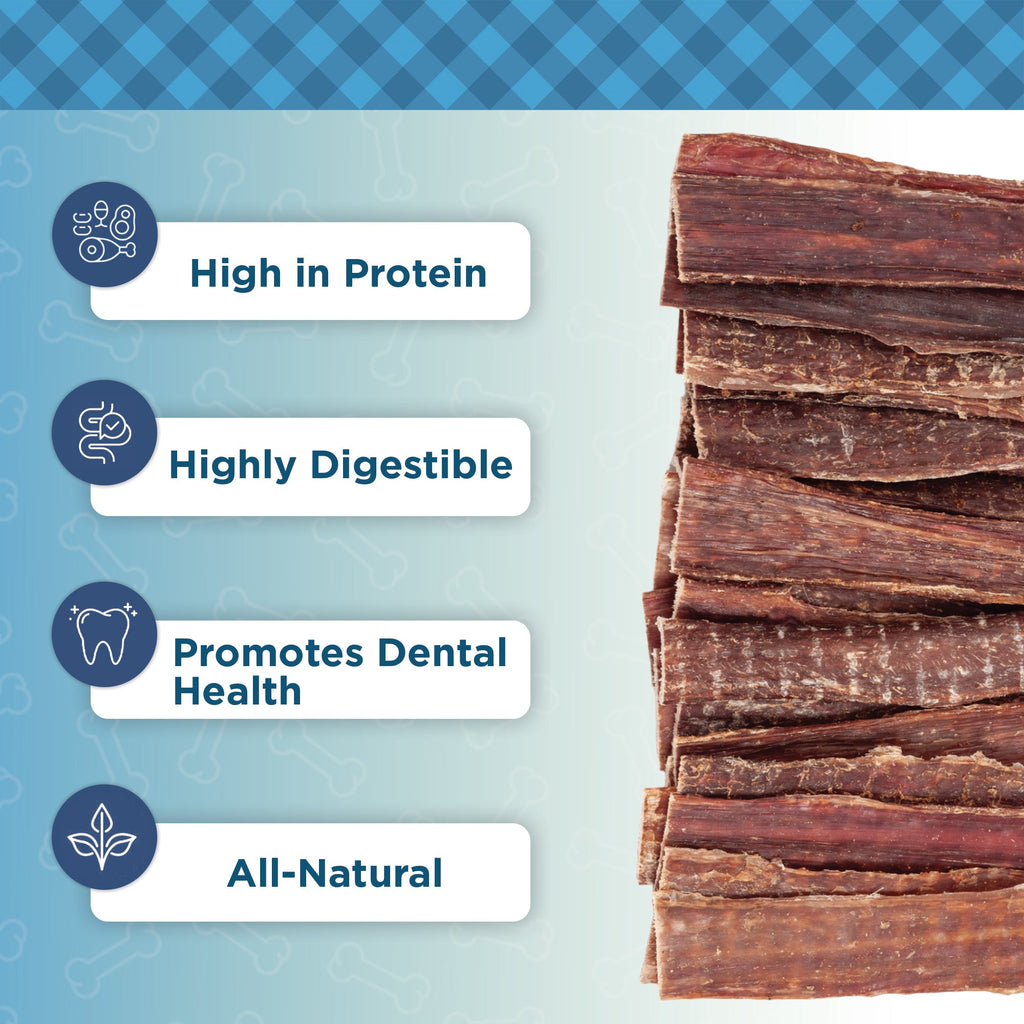 Country Living 6” Gullet Flats Dog Treats – 20 Count Bag – All-Natural Beef Esophagus Chews – High-Protein, Easily Digestible, Single-Ingredient Dog Treats – Grain-Free & Long-Lasting - Whisker House