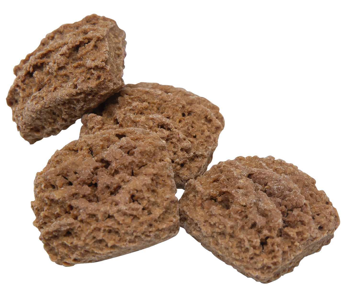Close-up of Appley Crisp baked granola bites showing size and crunchy texture